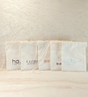Saquinho Logotipo - Lembrancinha - Estampa Personalizada - Algodão Cru com Cordão Embutido - 10x13cm