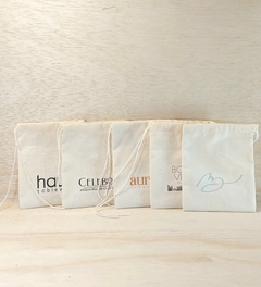 Saquinho Sua Logo - Cordão Embutido 10x13cm - Embalagem Ecológica - loja online