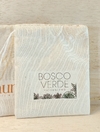 Saquinho Logotipo - Lembrancinha - Estampa Personalizada - Algodão Cru com Cordão Embutido - 10x13cm