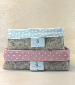 Cesta Presente Corporativo Estampas Colorido - Cesta de Presentes - Tag Personalizada - Juta & Tecido - Craft.Mimo