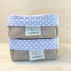 Cesta Cosméticos Logotipo - Cesta de Presentes - Tag Personalizada - Juta & Tecido