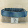 Cesta Xadrez Azul e Verde - Dia dos Pais