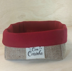Cesta Juta & Linho - Eu te Amo - Logotipo - Cesta de Presentes - Tag Personalizada na internet