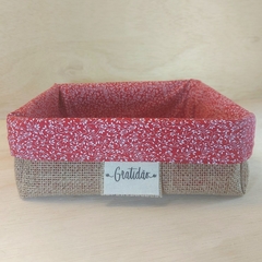 Cesta Dia das Mães - Floral Amarelo - Cesta de Presentes - Tag Personalizada - Juta & Tecido na internet