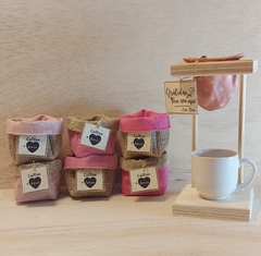 Imagem do Mini Coador com Porta Sachês - Cores & Estampas
