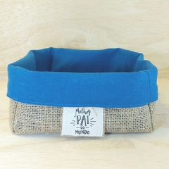 Cesta Tons de Azul - Linho - Dia dos Pais na internet