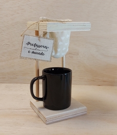 Mini Coador Bege Corações - Cafezinho - Brinde Personalizado - comprar online