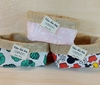 Cesta Estampas Infantis - Personanagens - Juta e Tecido - Tag Personalizada - Lembrancinha de Aniversário