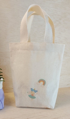 Sacolinha Fada e Arco-Íris - Aniversário Infantil - Lembrancinha - 15x16cm