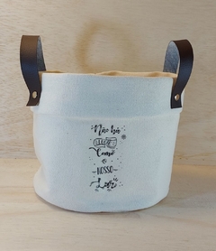 Cesto de Lona Levando Sentimentos - Cesto Decorativo Personalizado - loja online