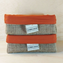 Cesta de Presentes - Terracota - Logotipo Personalizado - Mercearia, Empório e Guloseimas