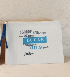 Necessaire Assinaturas da Turminha - Lembrancinha Personalizada - Lona 100% Algodão - Craft.Mimo