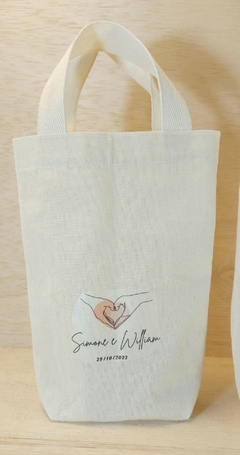 Sacolinha Casamento - Save The Date - Tema Viagem - Lembrancinha - 15x16cm - loja online