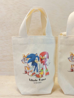 Sacolinha Minibag Mario Bros - Videogame - Personalizada - Estampa Grande - Algodão Cru - Lembrancinha de Aniversário - comprar online
