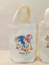 Sacolinha Minibag Sonic - Videogame - Personalizada - Estampa Grande - Algodão Cru - Lembrancinha de Aniversário