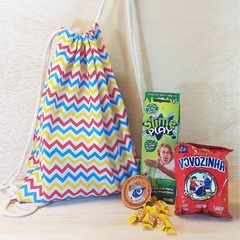 Mochila Tecido ZigZag Candy - Lembrancinha de Aniversário - comprar online
