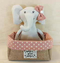 Cesta Unicórnio - Floresta Encantada - Juta e Tecido - Tag Personalizada - Lembrancinha de Aniversário na internet