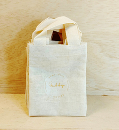 Sacolinha Minibag Móveis - Sua Marca - Personalizada - Estampa Padrão - Algodão Cru - Brinde Empresarial na internet
