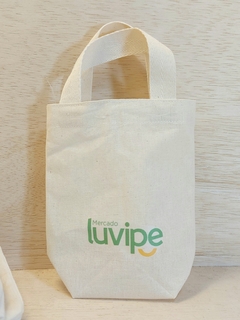 Sacolinha Logotipo - Sua Marca - Brinde Empresarial - 15x16cm - loja online