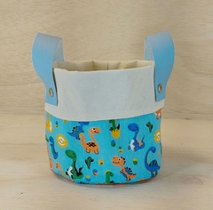 Cesto de Lona e Tecido - Natureza - Cesto Infantil - Cesta de Presentes - Personalizado
