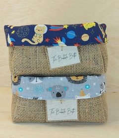 Cesta Safari Fofo - Juta e Tecido - Tag Personalizada - Lembrancinha de Aniversário - comprar online