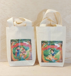 Sacolinha Minibag Balada Teen - Aniversário - Personalizada - Estampa Grande - Algodão Cru - Lembrancinha na internet