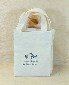 Sacolinha Minibag Bailarina - Silhueta - Personalizada - Estampa Padrão - Algodão Cru - Lembrancinha de Aniversário - comprar online