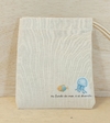 Saquinho Fundo do Mar - Aniversário - Lembrancinha - Estampa Personalizada - Algodão Cru com Cordão Embutido - 10x13cm