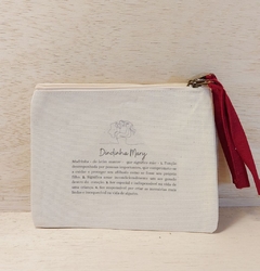 Necessaire Frase & Monograma - Carteira Personalizada - Lembrancinha Madrinhas e Padrinhos - Lona 100% Algodão - Craft.Mimo