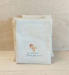 Saco de Amarrar - Estampa Padrão Personalizada - Algodão Cru - loja online