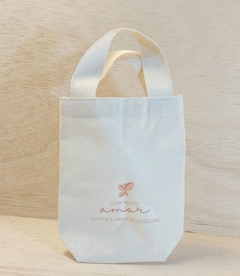 Sacolinha Logotipo - Clínica de Estética - Brinde Personalizado - 15x16cm