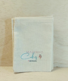Imagem do Saco de Amarrar - Estampa Padrão Personalizada - Algodão Cru