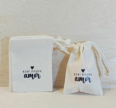 Saquinho Te Amo Mais que Chocolate - Cordão Embutido 10x13cm - Embalagem Ecológica - loja online
