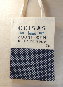 Ecobag Sonhos Sâo Portas, Atitude é a Chave - Frases - Cosméticos - Embalagem Personalizada - Cesta de Presentes - Craft.Mimo