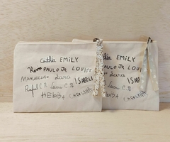 Necessaire - Impressão Personalizada - Lona de Algodão Cru - Formato Carteira - loja online
