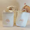 Sacolinha Minibag Arco-Íris Boho - Paleta Rosé - Nome e Idade - Personalizada - Estampa Padrão - Algodão Cru - Lembrancinha de Aniversário