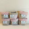 Cachepô Estampas Rosé - Lembrancinha de Chá de Bebê - Tag Personalizada - Juta & Tecido