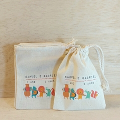 Saquinho 365 Dias de Sorriso - Aniversário 1 aninho - Cordão Embutido 10x13cm - Lembrancinha - loja online