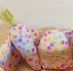 Cenoura - Bolinhas Coloridas - Enfeite de Páscoa