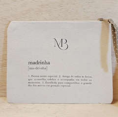 Necessaire Frase & Monograma - Carteira Personalizada - Lembrancinha Madrinhas e Padrinhos - Lona 100% Algodão na internet