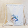 Saco Mochila Unicórnio Arco-Íris - Lembrancinha de Aniversário - Algodão Cru - Personalizada - comprar online