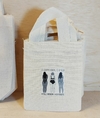 Sacolinha Minibag O Corpo Ideal é o Seu - Personalizada - Estampa Padrão - Algodão Cru - Brinde