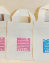 Sacolinha Minibag Mensagem de Páscoa - Nomes Individuais - Personalizada - Estampa Padrão - Algodão Cru - Lembrancinha