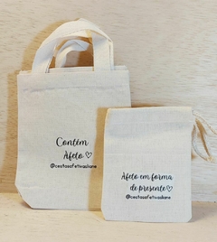 Sacolinha Positividade - Mensagem - Lembrancinha - 15x16cm - comprar online