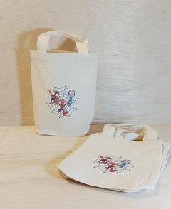Imagem do Sacolinha Minibag Pequeno Príncipe - Personalizada - Estampa Grande - Algodão Cru - Lembrancinha de Aniversário