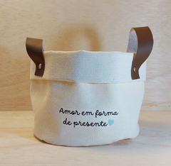 Cesto de Lona I Love It - Brinde Personalizado na internet