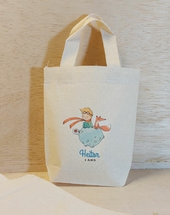 Sacolinha Minibag Festa Junina - Aniversário Duplo - Personalizada - Estampa Grande - Algodão Cru - Lembrancinha de Aniversário - loja online