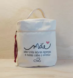 Frasqueira Lona de Algodão Cru