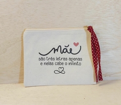 Necessaire - Impressão Personalizada - Lona de Algodão Cru - Formato Carteira