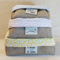 Cesta Dia das Avós - Floral Azul - Cesta de Presentes - Craft.Mimo